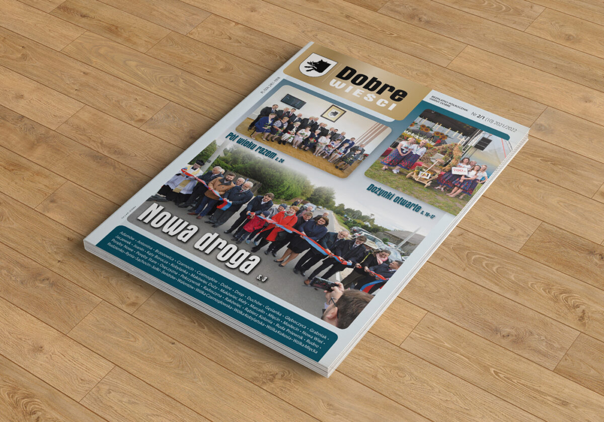 Czasopismo leżące na panelach