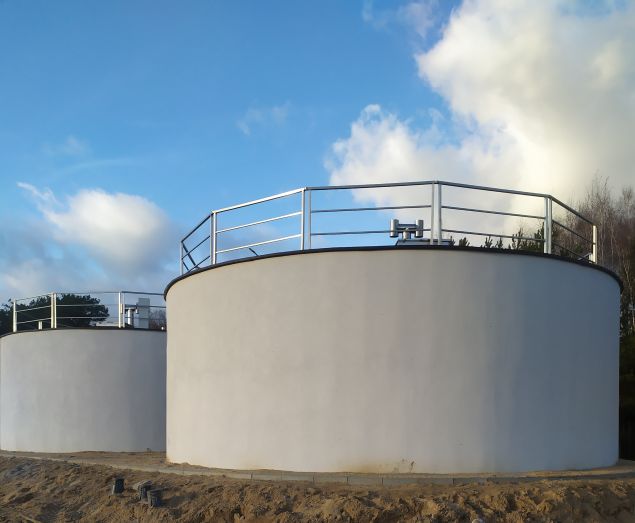 Zbiorniki w Stacji Uzdatniania Wody