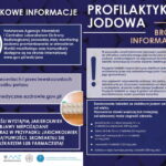 Przedstawiamy ulotkę informacyjną Ministra Spraw Wewnętrznych i Administracji dotyczącą profilaktyki jodowej.