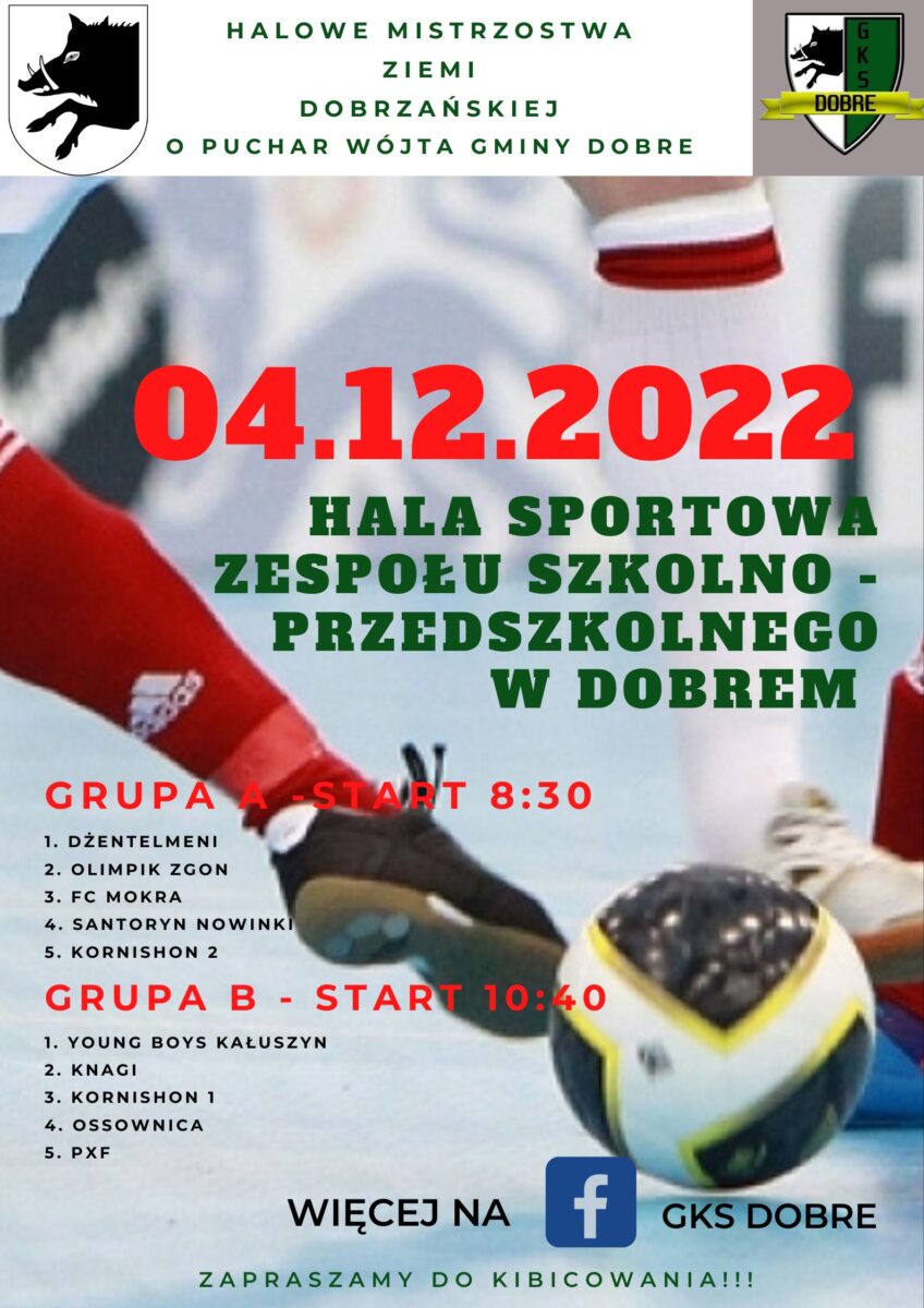 Boisko w hali sportowej, widoczne dwie nogi piłkarzy