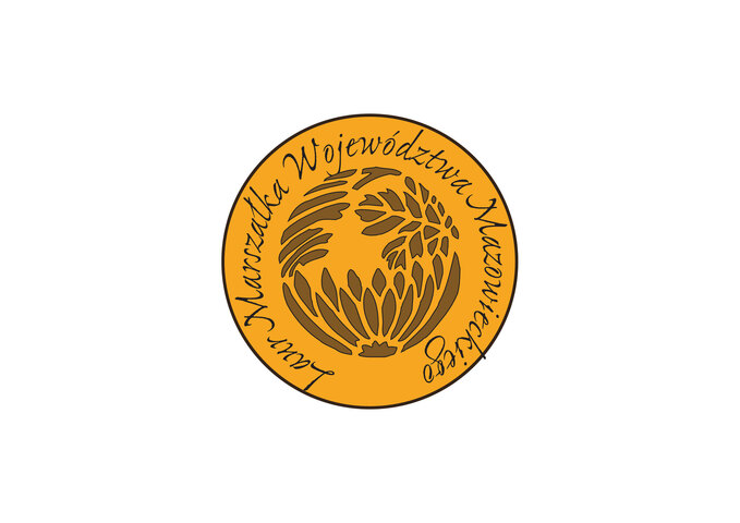 Żółty logotyp - Laur Marszałka Województwa Mazowieckiego