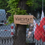 tabliczka z napisem Warsztat