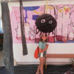 dziewczynka w tle obraz