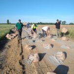 droga, ciagnik pole niebo