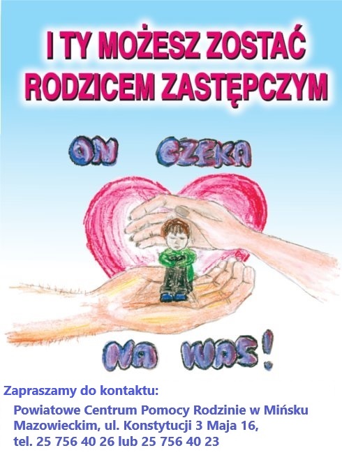 napis I TY MO zesz zosta c Rodzicem zastępczym