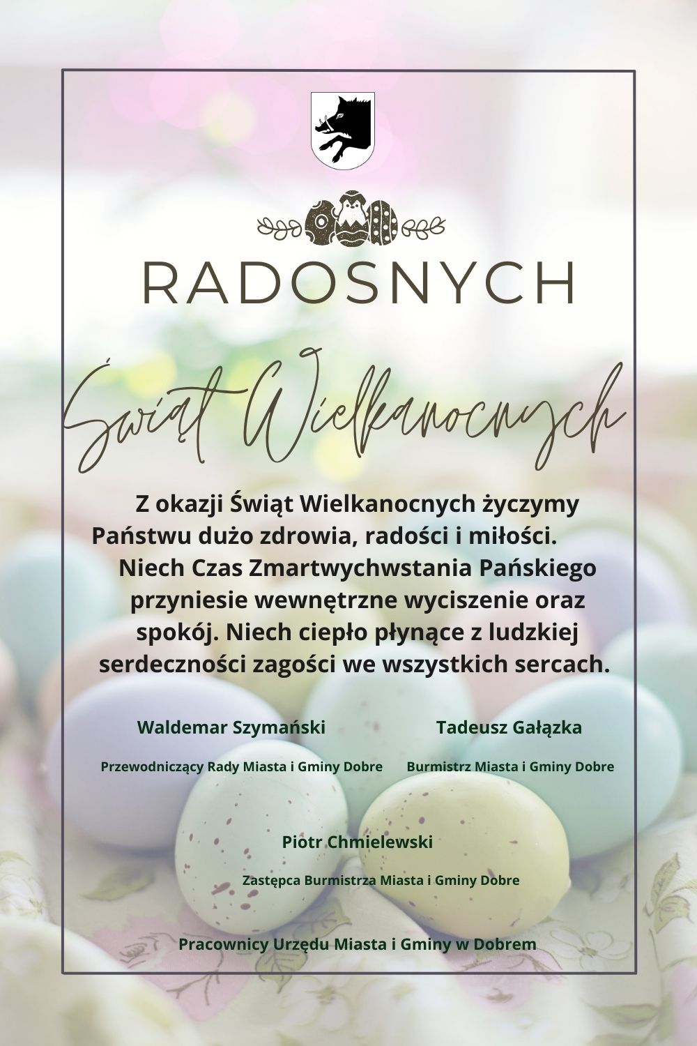 Na obrazku widzianym kartkę bożonarodzeniową z usługami dostępnymi w miastach. być na niej podpisy tych osób, być zatwierdzone przez burmistrza i członków władz miasta.