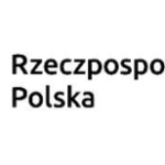 Logo Krajowy Plan Odbudowy z czerwono-białą grafiką, flaga Polski obok napisu, a po prawej flaga Unii Europejskiej.